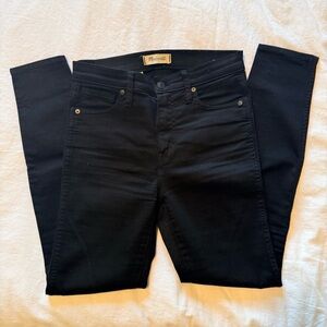 Madewell Women's High Rise Black Skinny Jeans